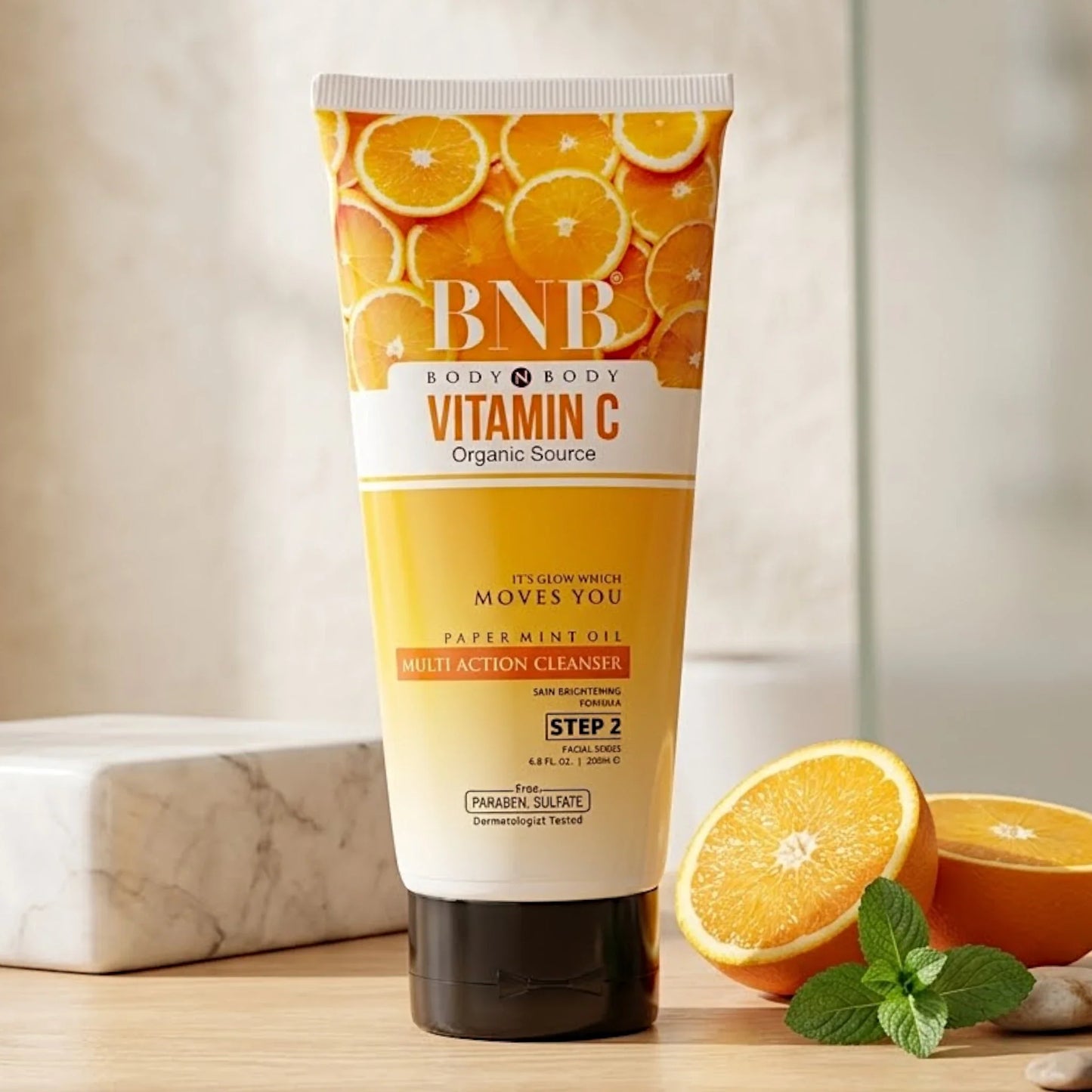 bnb vitamin c multi action cleanser 200ml pak
