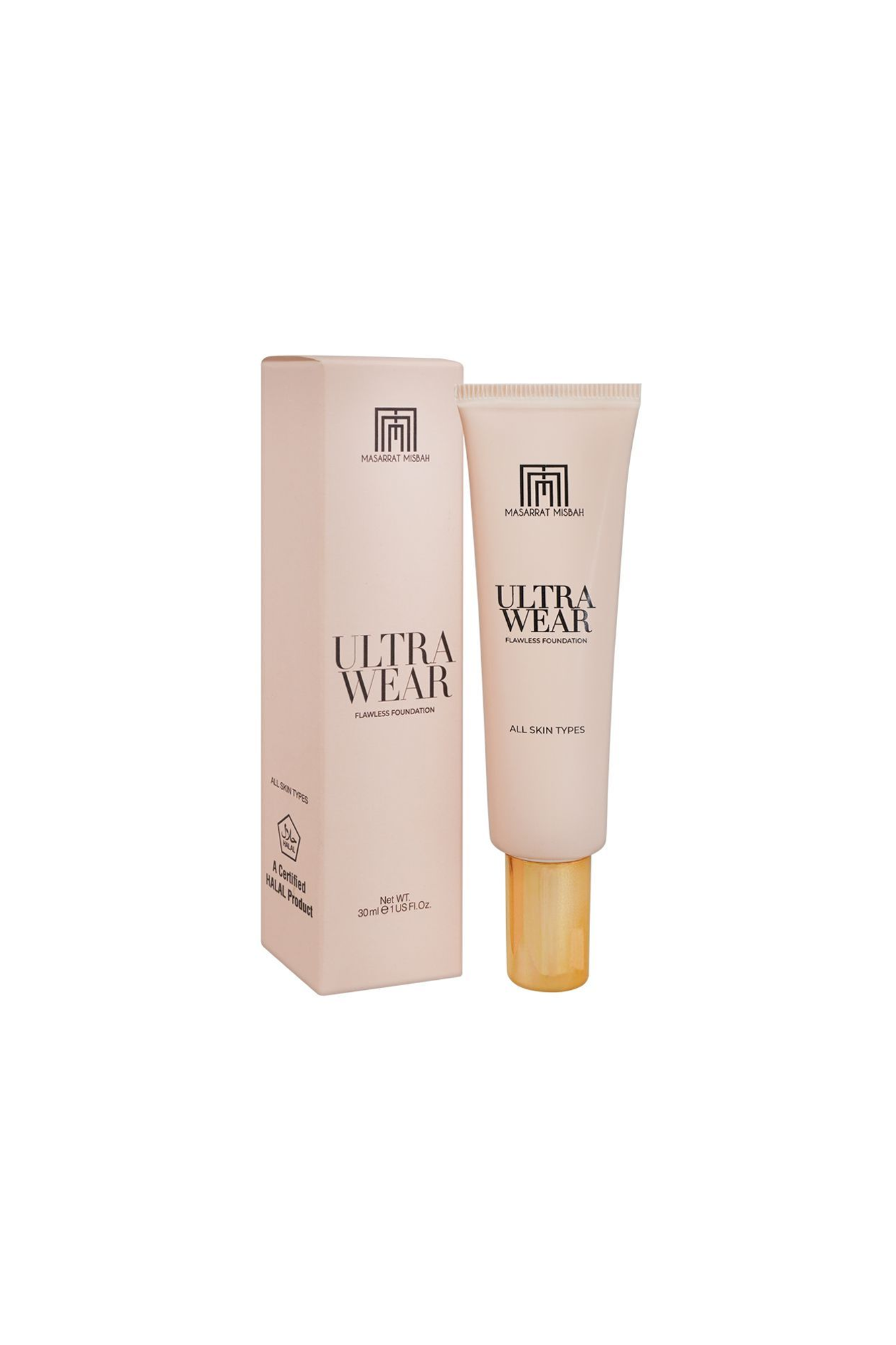 masarrat misbah foundation ultra wear golden beige 30ml