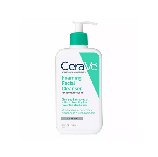 cerave cleanser foaming facial normal to oily 355ml